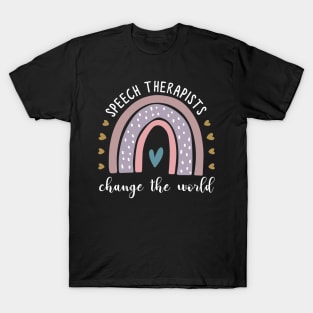 Teacher Speech Therapist Change the World T-Shirt